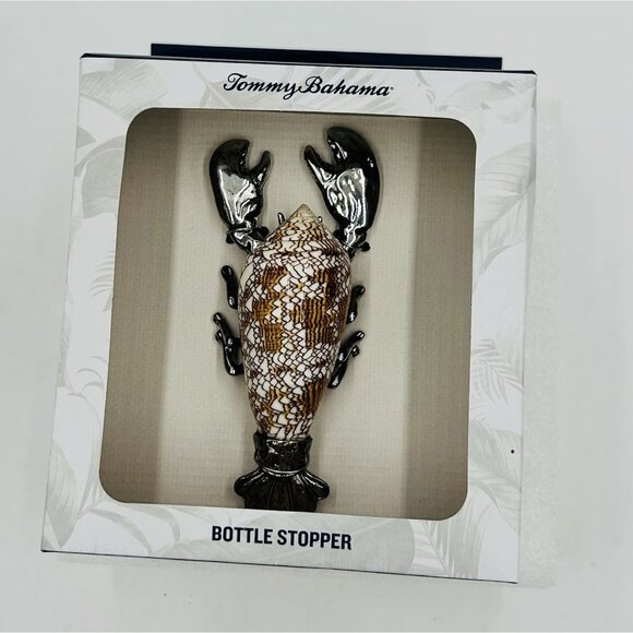 Tommy Bahama Lobster Bottle Opener Decorative Coastal Bar Tool with Seashell New - Picture 1 of 6